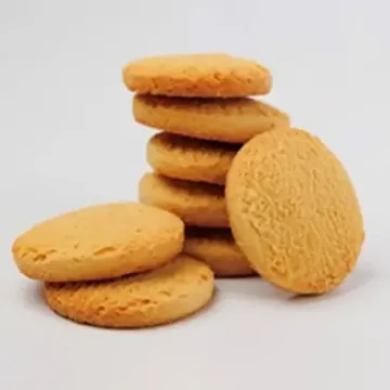 Round biscuits with cornmeal