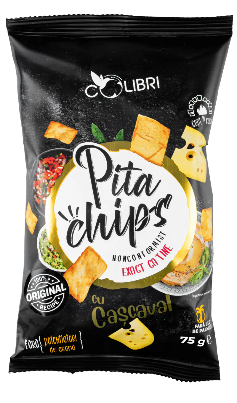 Pita Chips Colibri cu aromă de cașcaval