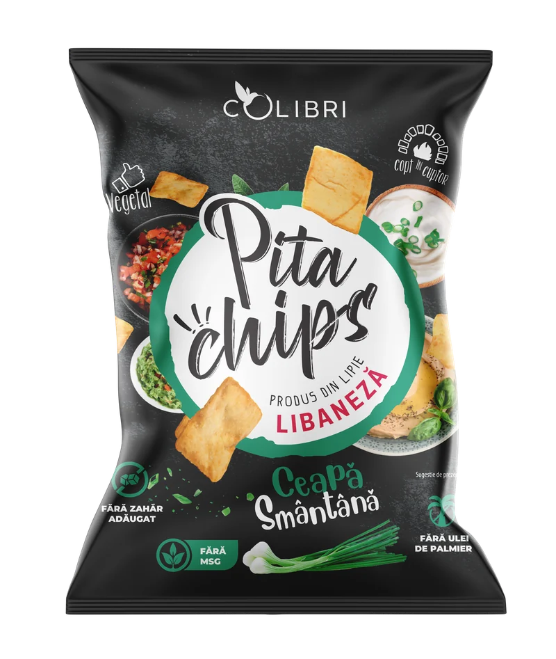 Pita Chips Colibri - Sour Cream & Onion flavor